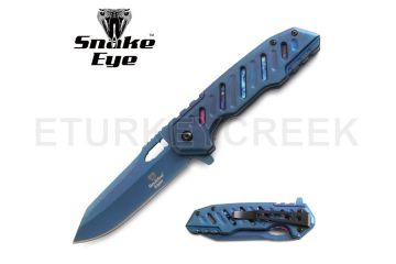 Snake Eye Tactical Spring Assist Knife 4.75" Closed