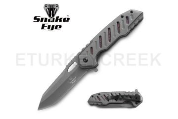 Snake Eye Tactical Spring Assist Knife 4.75" Closed