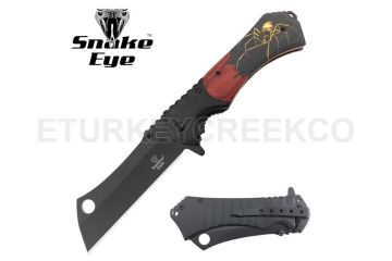 Snake Eye Tactical Spring Assist Knife 4.75" Closed