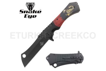 Snake Eye Tactical Spring Assist Knife 4.75" Closed