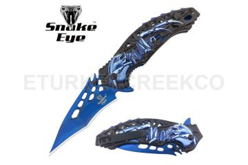 Snake Eye Tactical Spring Assist Knife 4.5" Closed