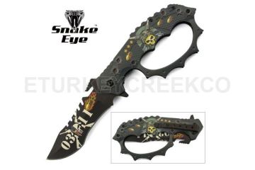 Snake Eye Tactical Spring Assist Fantasy Knuckle Knife