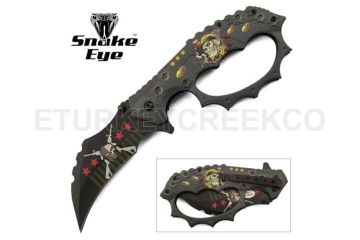 Snake Eye Tactical Spring Assist Fantasy Knuckle Knife