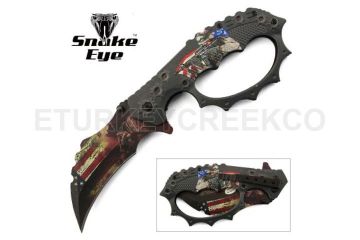 Snake Eye Tactical Spring Assist Fantasy Knuckle Knife