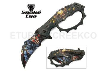 Snake Eye Tactical Spring Assist Fantasy Knuckle Knife