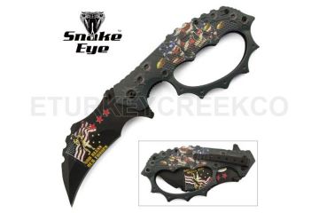 Snake Eye Tactical Spring Assist Fantasy Knuckle Knife
