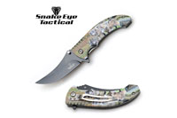 Snake Eye Tactical Spring Assist Knife 4.5" Closed