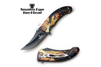 Snake Eye Tactical Spring Assist Knife 4.5" Closed