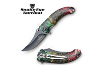Snake Eye Tactical Spring Assist Knife 4.5" Closed
