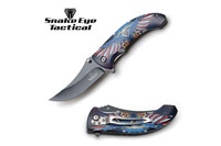 Snake Eye Tactical Spring Assist Knife 4.5" Closed