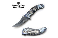 Snake Eye Tactical Spring Assist Knife 4.5" Closed