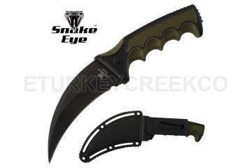 Snake Eye Tactical Karambit Style Fixed Blade Hunting knife