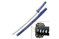 Bushido Dragon Samurai Katana - Blue 41"