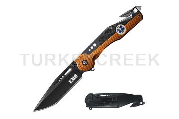 SNAKE EYE TACTICAL RESCUE SPRING ASSIST EMS KNIFE 5" CLOSED