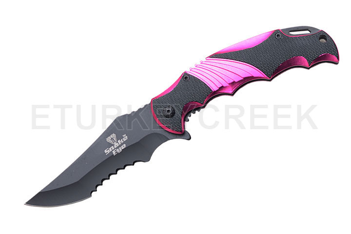 SNAKE EYE Heavy Duty Tactical Rescue Spring Assist Knife 4.75"