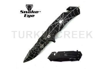 Snake eye Tactical Spring Assist Knife Collection 4.5" Closed