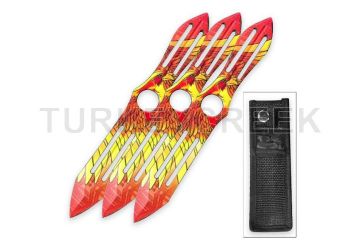 Snake Eye Tactical Throwing Knife set Comes with Sheath