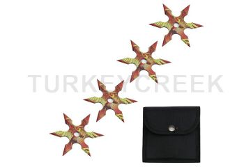 Snake Eye Tactical 4pc Throwing Star Set 4" Diameter