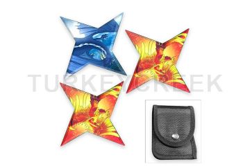 Snake Eye Tactical Throwing Stars 3PCS Set 3" Diameter