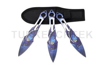Snake Eye Tactical Throwing Knife set Comes with Sheath