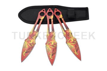 Snake Eye Tactical Throwing Knife set Comes with Sheath
