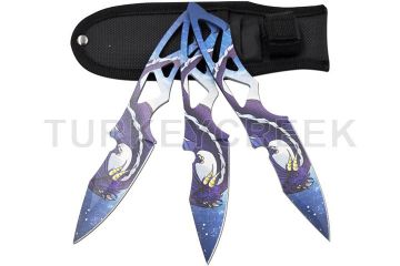 Snake Eye Tactical Throwing Knife set Comes with Sheath