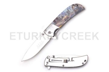 Wild Turkey Handmade Gentleman Collection Assisted knife 4"Closed