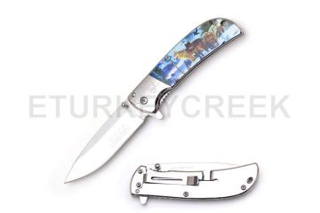 Wild Turkey Handmade Gentleman Collection Assisted knife 4"Closed
