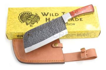 Wild Turkey Handmade Collection 1075 High Carbon Steel Cleaver