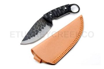 Wild Turkey Handmade 1075 High Carbon Fixed Blade Karambit Knife