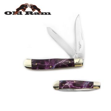 Old Ram Manual Folding Trapper Knife