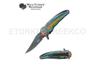 Wild Turkey Handmade Heavy Duty Spring Assist Knife
