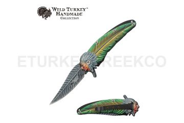 Wild Turkey Handmade Heavy Duty Spring Assist Knife
