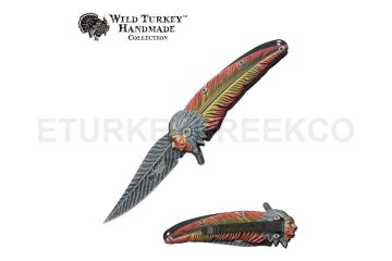 Wild Turkey Handmade Heavy Duty Spring Assist Knife
