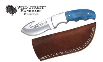 Wild Turkey Handmade Collection Gut Hook Skinner Fix Blade knife