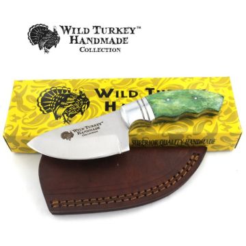 Wild Turkey Handmade Collection Fix Blade Skinner 7" Overall