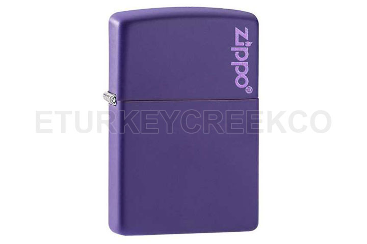 Zippo Classic Purple Matte Zippo Logo Lighter