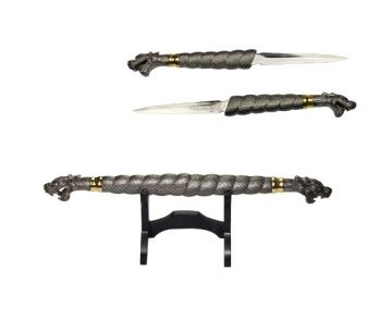 Double Dragon Dagger - Silver