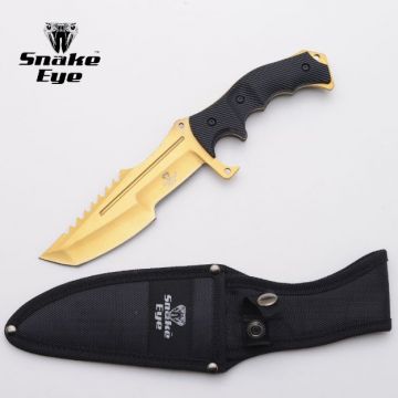 Snake Eye Tactical Heavy Duty Fix Blade Knife 8.5" W/Case