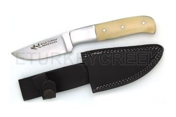 Wild Turkey Handmade Real Bone Handle Fixed Blade Knife 8"