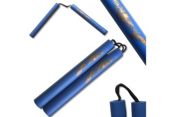 12" Foam Padded Nunchaku BLUE