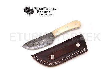 Wild Turkey Handmade Custom Full Tang Damascus Steel Blade