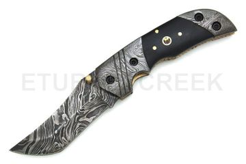 Wild Turkey Handmade Damascus Hand Filed Buffalo Horn Handle