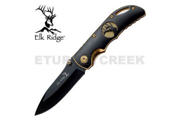 Elk Ridge 3 1/2 Inch Closed Gold Ti-Insert Folder Knife