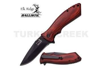 ELK RIDGE ER-A002PW SPRING ASSISTED KNIFE 4.5" CLOSED
