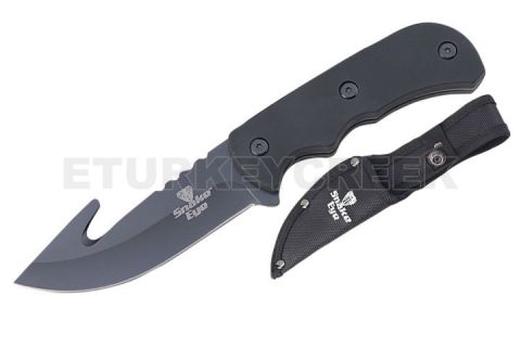 8.5 Gut Hook Tactical Knife - Black