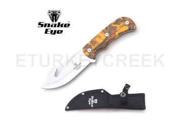 Snake Eye Tactical Skinner Knife Gut Hook Blade 8.5" Overall