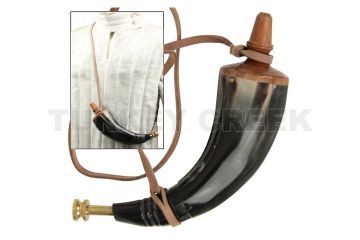 Colonial Powder Horn w/Brass Screw