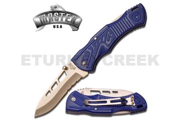 12 pc Pocket Knife Lot Stainless Blade with Clip Blue