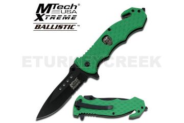 M Tech Xtreme Ballistic Spring Assist Knife 4.75" Closed